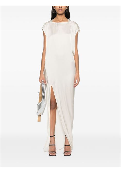 White satin-finish edfu t maxi dress Rick owens - women RICK OWENS | RP01E7505SCH41